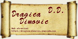 Dragica Dimović vizit kartica